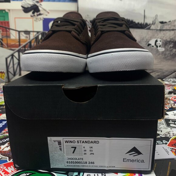 Emerica shoes Wino Chocolate New With Box - Picture 11 of 11